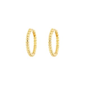 Cubic Zirconia Geometric Dainty Huggie Earring